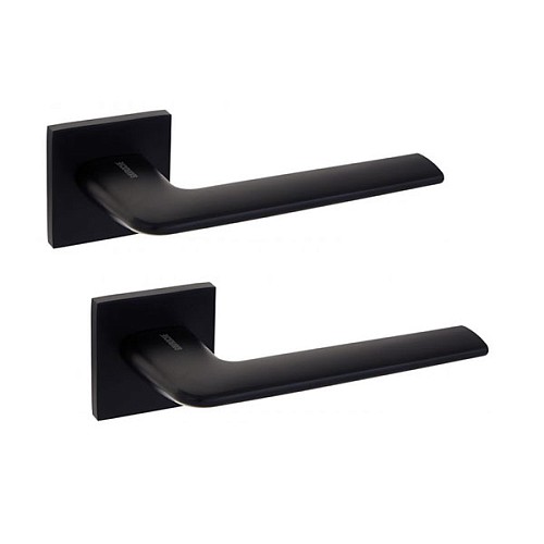 Ручки на розетте GAVROCHE Hassium AL-A25 Black черный - Фото №1