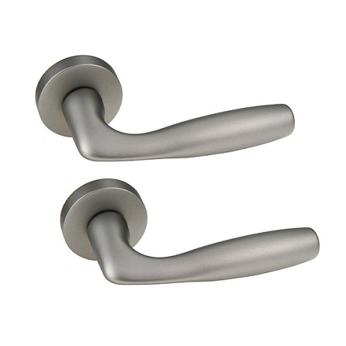 Ручки на розетте FORME Philip 194A N16 никель перламутровый - Фото №1