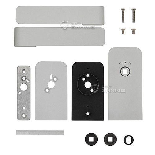 Ручка-заскочка WALA H4S32/SM1OM1 для скляних дверей магнітна срібний - Фото №5