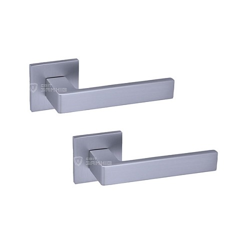 Ручки на розетте GAVROCHE Thorium (Z25) MSCB итальянский сатин - Фото №1