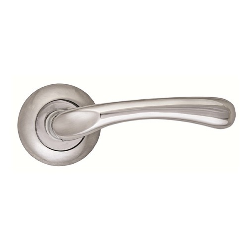 Ручки на розетте SIBA Palermo (R02) хром матовый/хром  - Фото №2