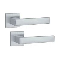 Ручки на розетте APRILE AT Sulla Q 7S тонкая розетта сатин хром