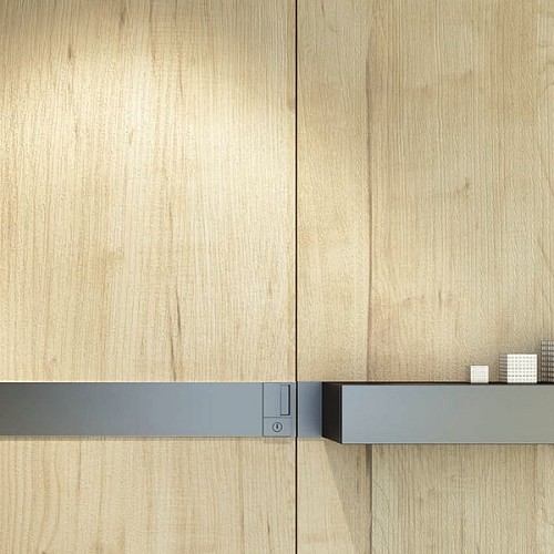 Ручки для розсувної системи AGB Wave WC B300020201 нікель матовий - Фото №4