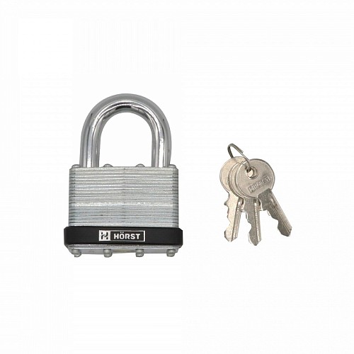Замок навесной HORST HR-LS-50E (3 ключа) - Фото №4