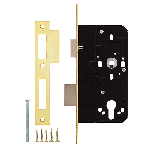 Механизм замка SANTOS 772 (BS60*72мм) матовая латунь - Фото №6