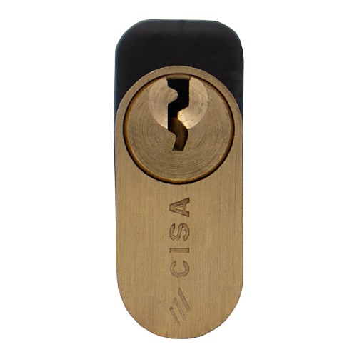 Цилиндр CISA Oval 08230 56T (28*28T) овальный для электромех. замков - Фото №2