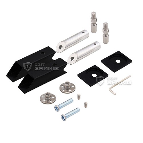 Ручка скоба ABARO Sydney 45° L: 1000 X: 800 W: 40*20mm BM черный мат. (половинка) - Фото №8