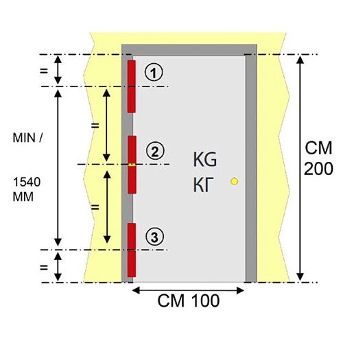 Петля приварная с регулировкой ALDEGHI LUIGI 1250AL150-2C 150 мм - Фото №5
