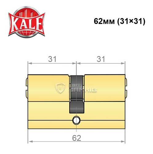 Циліндр KALE 164BNE 62 (31*31) PB - Фото №4