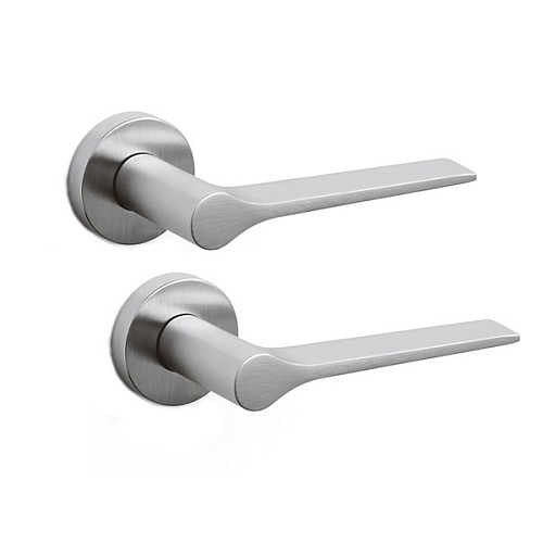 Ручки на розеті OLIVARI Lama CO хром матовий - Фото №1