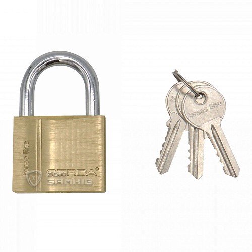 Навесной замок GERDA KMZ5010A S 50 (3 ключа) - Фото №4