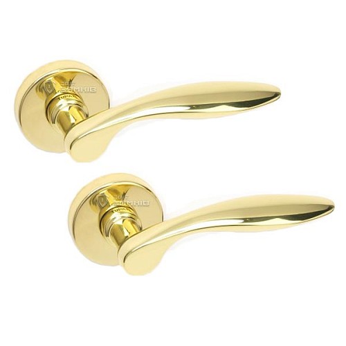 Ручки на розетте TUPAI Claudia 1938 (806-1966) золото полированное - Фото №1