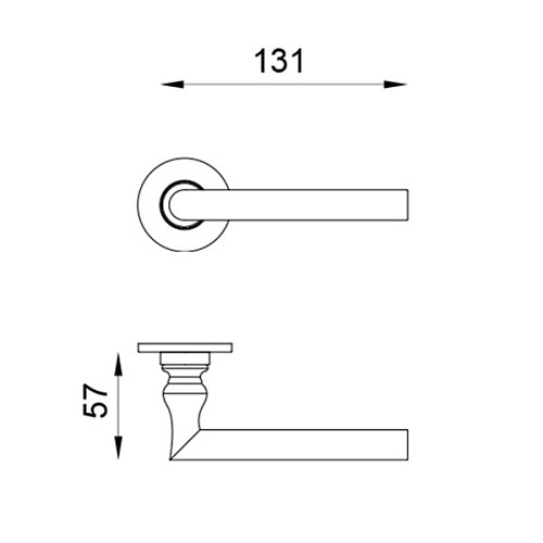Ручки на розеті DND by MARTINELLI Isabella ONV полірований нікель - Фото №3