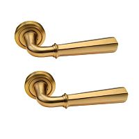 Ручки на розетте FADEX Denver 424V S01 матовая латунь