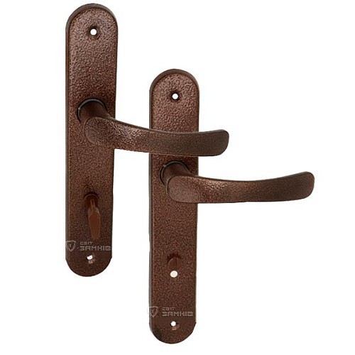 Ручки на планке Кристина 72 WC коричневый - Фото №1