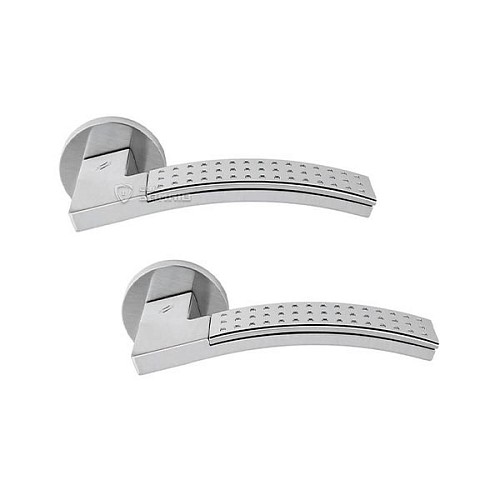 Ручки на розетте COLOMBO Trama LC81 (FF19BZG-FF13) матовый хром/хром - Фото №1