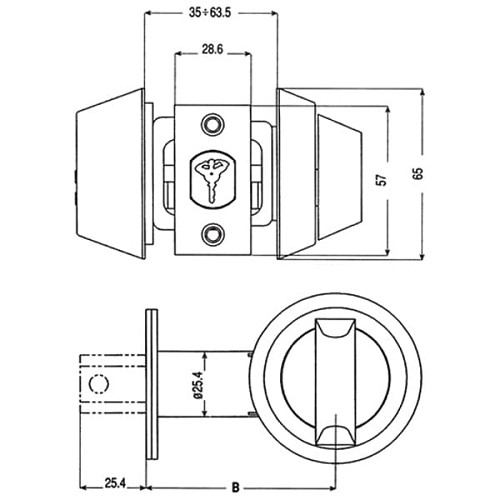 Замок врезной MUL-T-LOCK Dead Bolt Hercular Interactive + (BS60/70мм) полированная латунь - Фото №7