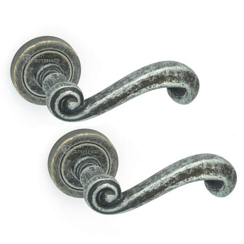 Ручки на розетте TUPAI Carla 738 (800-787) старое серебро - Фото №1