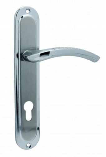 Ручки на планке KEDR 85.326-AL SN/CP сатин/хром - Фото №2