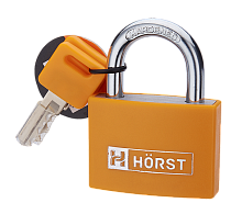Замок навесной HORST HR-PA-40E (2 ключа)