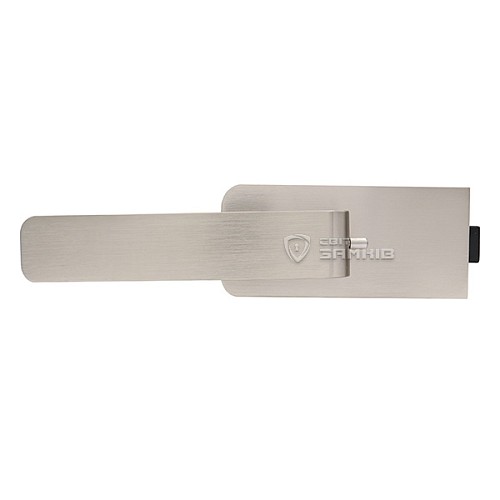 Ручка-заскочка WALA H4S32/SM1OM1 для скляних дверей магнітна з фіксатором B1 INOX нержавіюча сталь - Фото №4