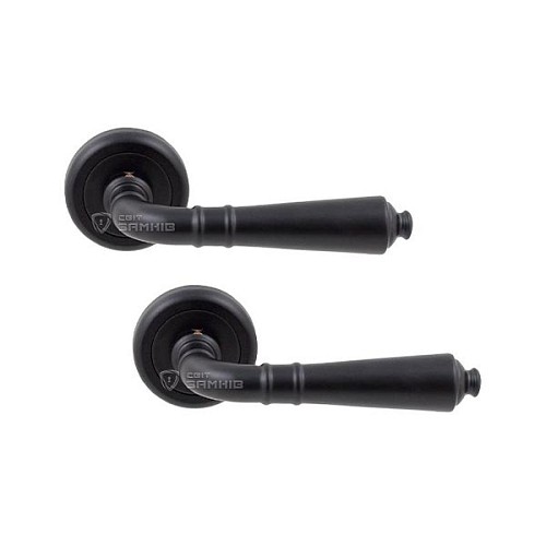 Ручки на розетте FIMET Paris 154 (231BT) NM матовый черный - Фото №1