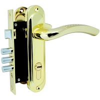 Комплект замка KEDR 1026-M60 (BS40*60мм) GP/G матове золото
