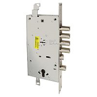 Механизм замка MUL-T-LOCK Matrix DFM30328M Двухсистемный (BS65 * 85мм) хром полированный без об.планки