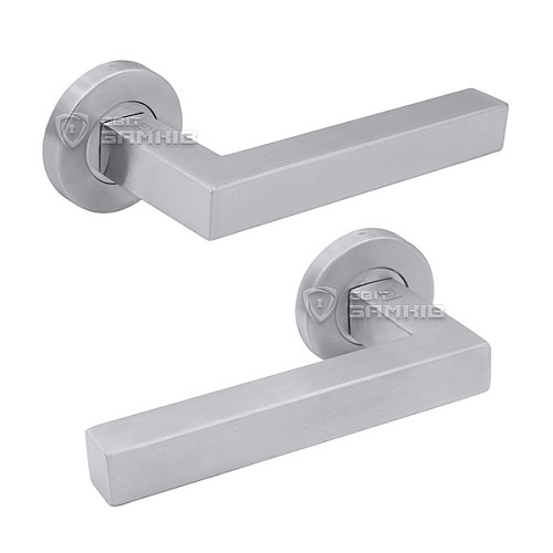 Ручки на розетте SHERLOCK SH 1033 нержавеющая сталь матовая - Фото №1