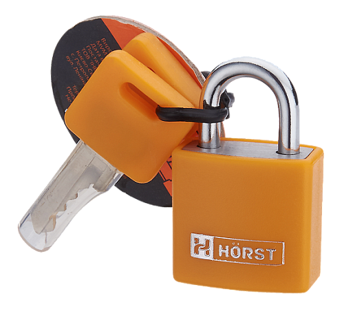Замок навесной HORST HR-PA-20E (2 ключа) - Фото №1