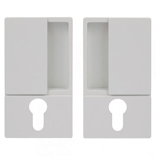 Ручки для міжкімнатних дверей AGB Wave PZ B3000300FM білий матовий - Фото №1