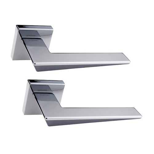 Ручки на розетте FORME Naxos 215Q C01 хром полированный - Фото №1