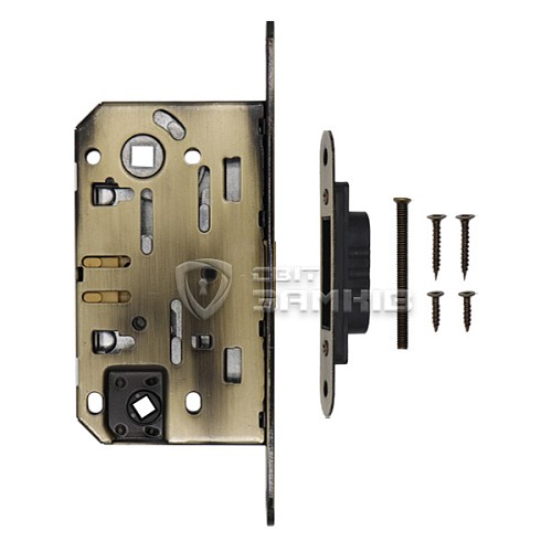 Механизм замка GAVROCHE GR96-M WC (BS50*96мм) магнит.язичок AB бронза - Фото №4