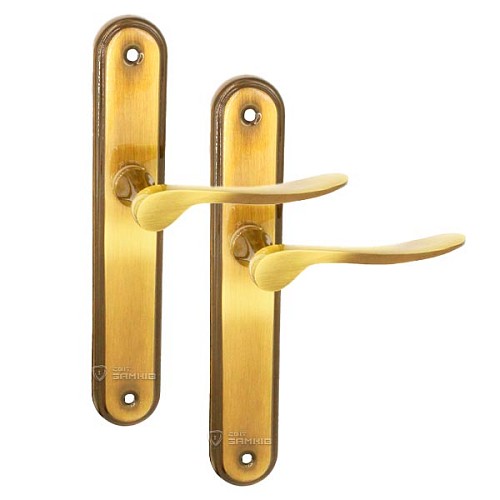 Ручки на планке Бишкоп Ложка б/о OGR бронза - Фото №1