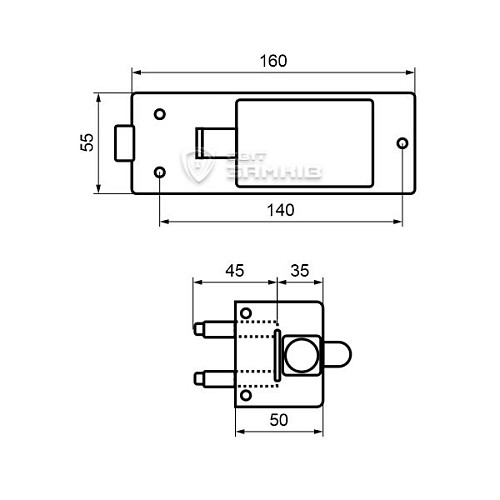 Замок накладний МЕТТЕМ Кодовий ЗКП 2 (н) - Фото №7