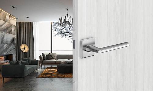 Ручки на розетте DND by MARTINELLI Luce P 02 ZCS матовый хром - Фото №3