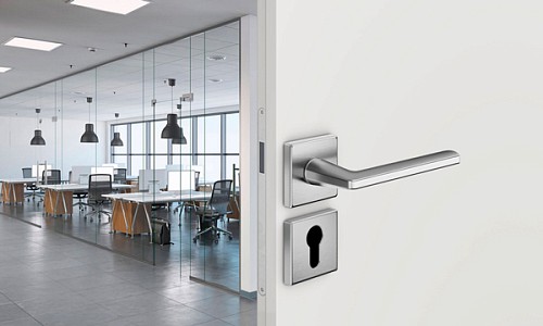 Ручки на розетте DND by MARTINELLI Luce P 02 ZCS матовый хром - Фото №4