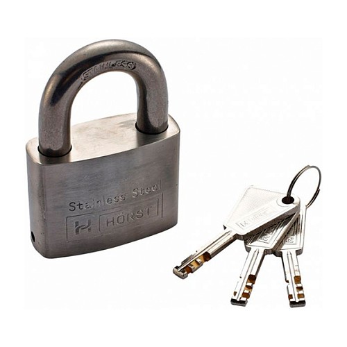 Замок навісний HORST HR-SS1-60D (3 ключа) - Фото №3