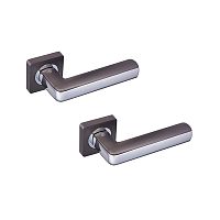 Ручки на розеті GAVROCHE Cromium AL-A1 MBN/CP графіт/хром