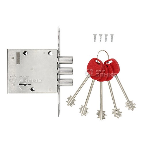 Механизм замка KALE 447L (BS67,5мм) хром - Фото №4