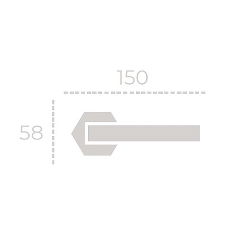 Ручки на розеті FORME Atlas 159R C01 хром полірований - Фото №3