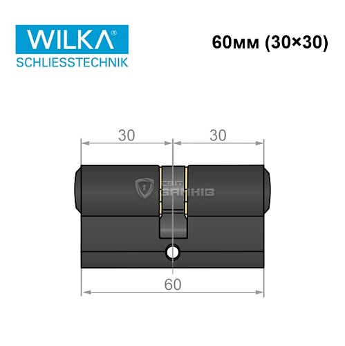 Цилиндр WILKA 1400 A 60 (30*30) черный - Фото №7