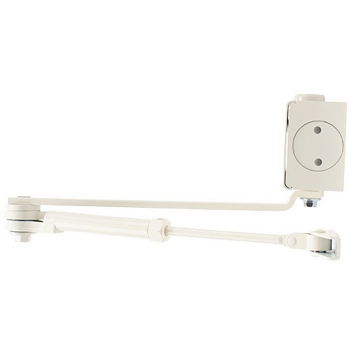 Доводчик CISA C1611.03.0.45 Professional Plus2 BC STD HO с фиксацией до 80 кг белый - Фото №2