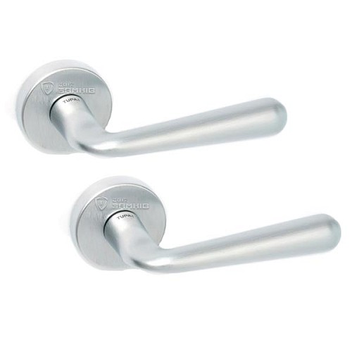 Ручки на розетте TUPAI Bona 293 (806-1966) хром матовый  - Фото №1