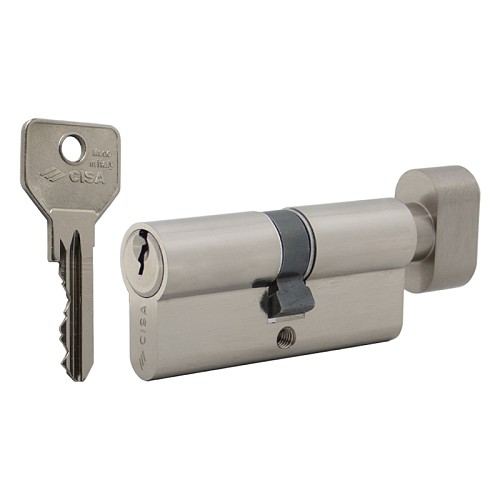 Циліндр CISA C2000 60T (30*30T) нікель матовий - Фото №1