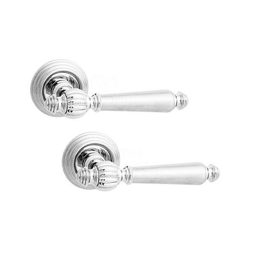 Ручки на розетте FIMET Michelle 106 (269) F05 матовый хром - Фото №1