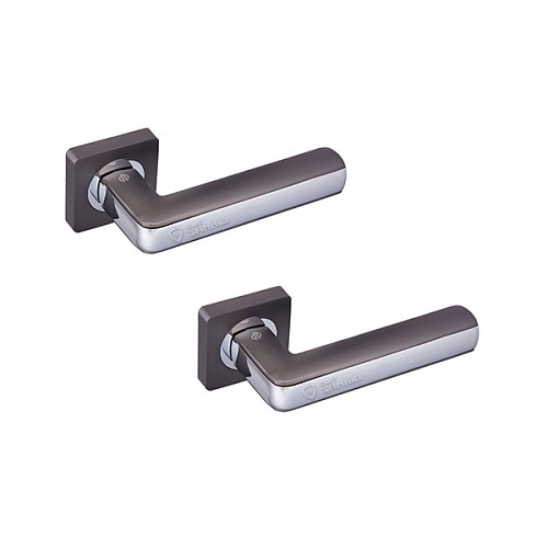 Ручки на розеті GAVROCHE Cromium AL-A1 MBN/CP графіт/хром - Фото №1