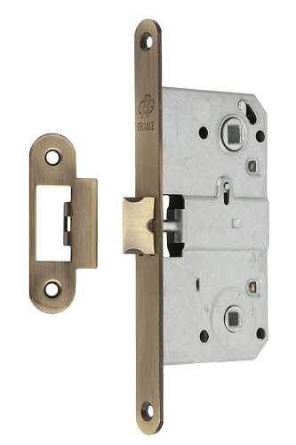 Механизм замка GAVROCHE GR96 WC (BS50*96мм) метал.язичок AB бронза - Фото №1