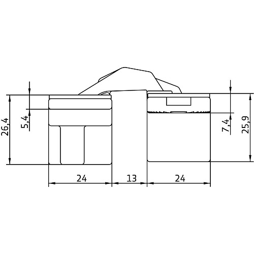 Петля ANSELMI AN 160 3D черный - Фото №3