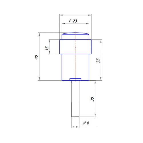Стопор дверной напольный APECS DS-0014-AB бронза - Фото №2